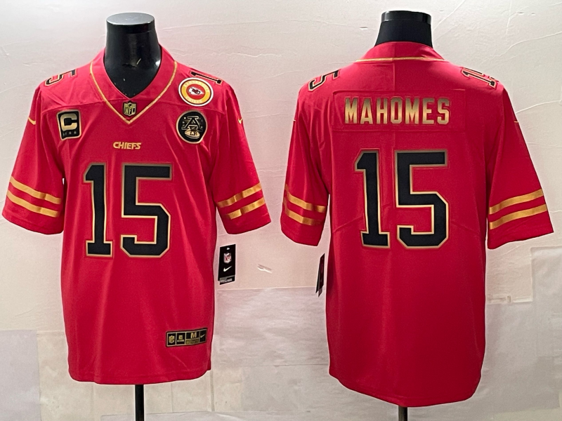 Men Kansas City Chiefs #15 Mahomes red 2025 Nike NFL jersey 0012->pittsburgh pirates->MLB Jersey